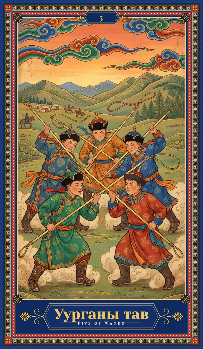 Уурганы тав (Five of Wands)