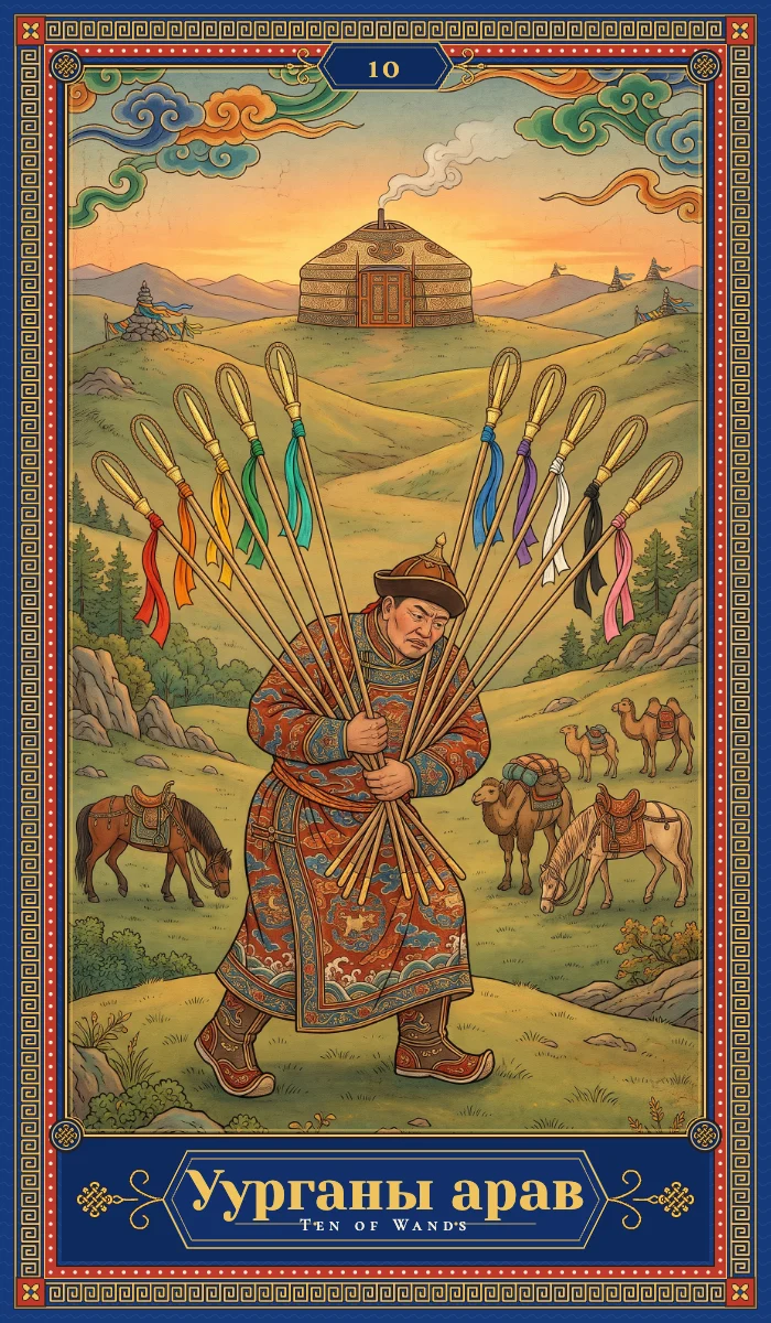 Уурганы арав (Ten of Wands)