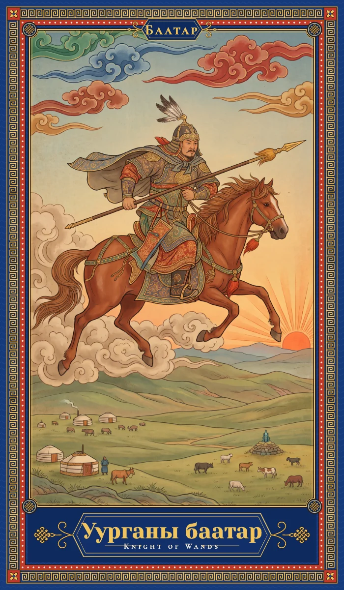 Уурганы баатар (Knight of Wands)