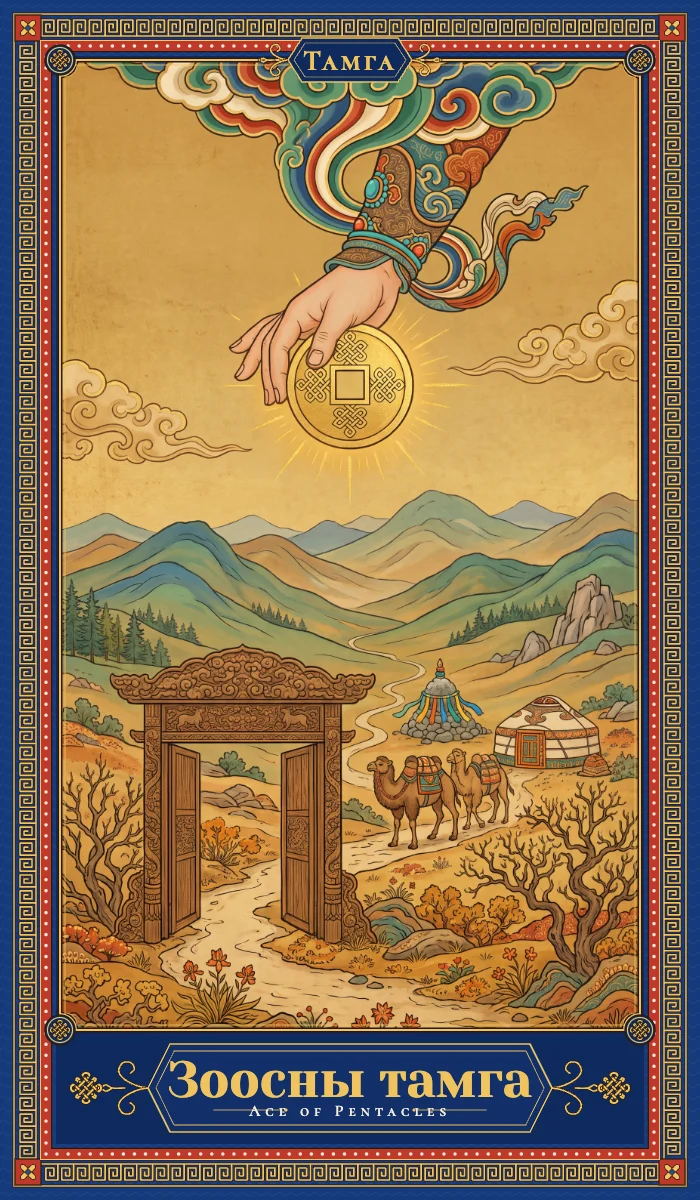 Зоосны тамга (Ace of Pentacles)